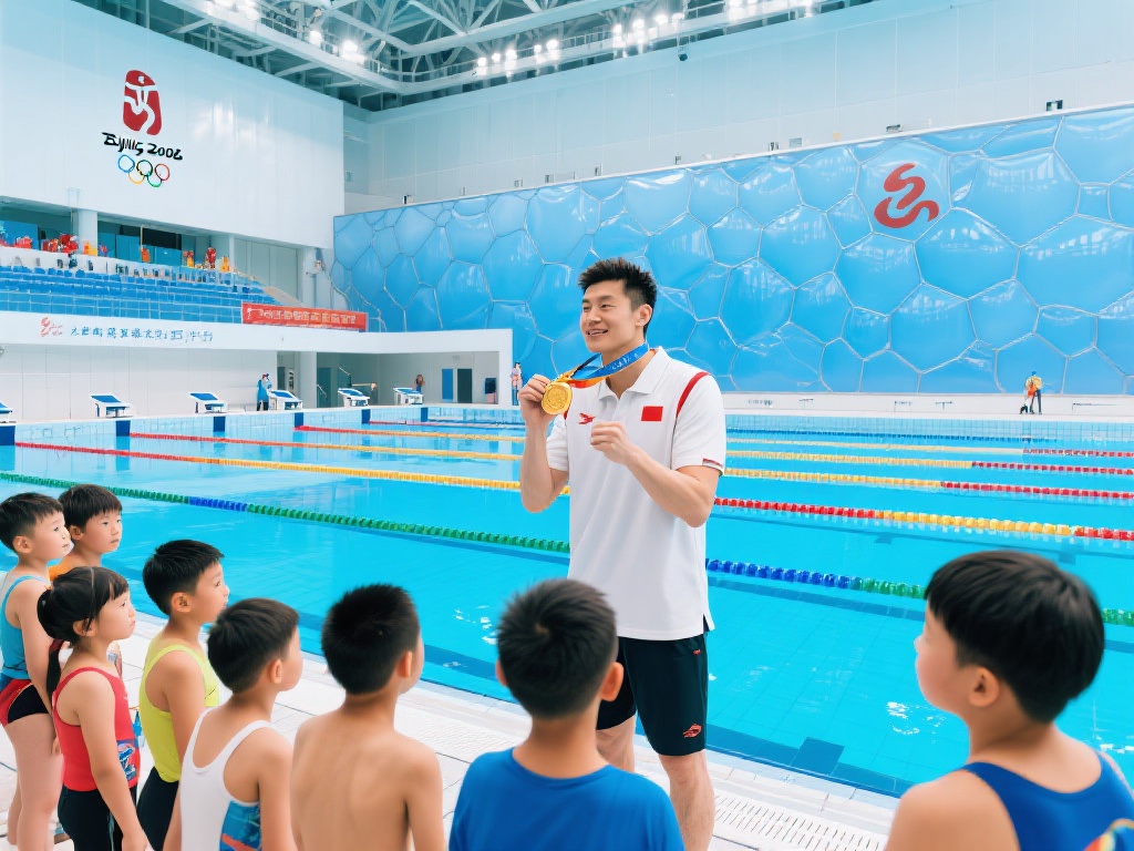 “水立方变身冠军学堂” “水立方”作为2008年北京奥运会的标志